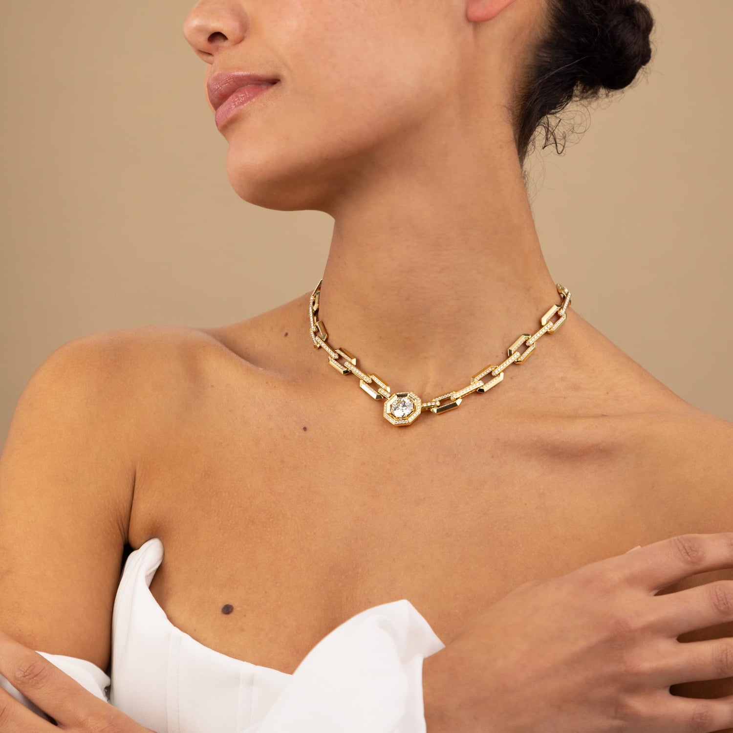 5.01ct Diamond Paperclip Chain Necklace