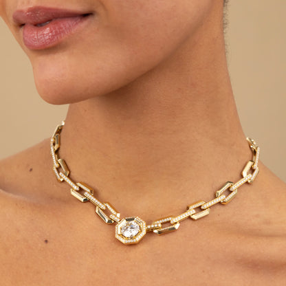 5.01ct Diamond Paperclip Chain Necklace