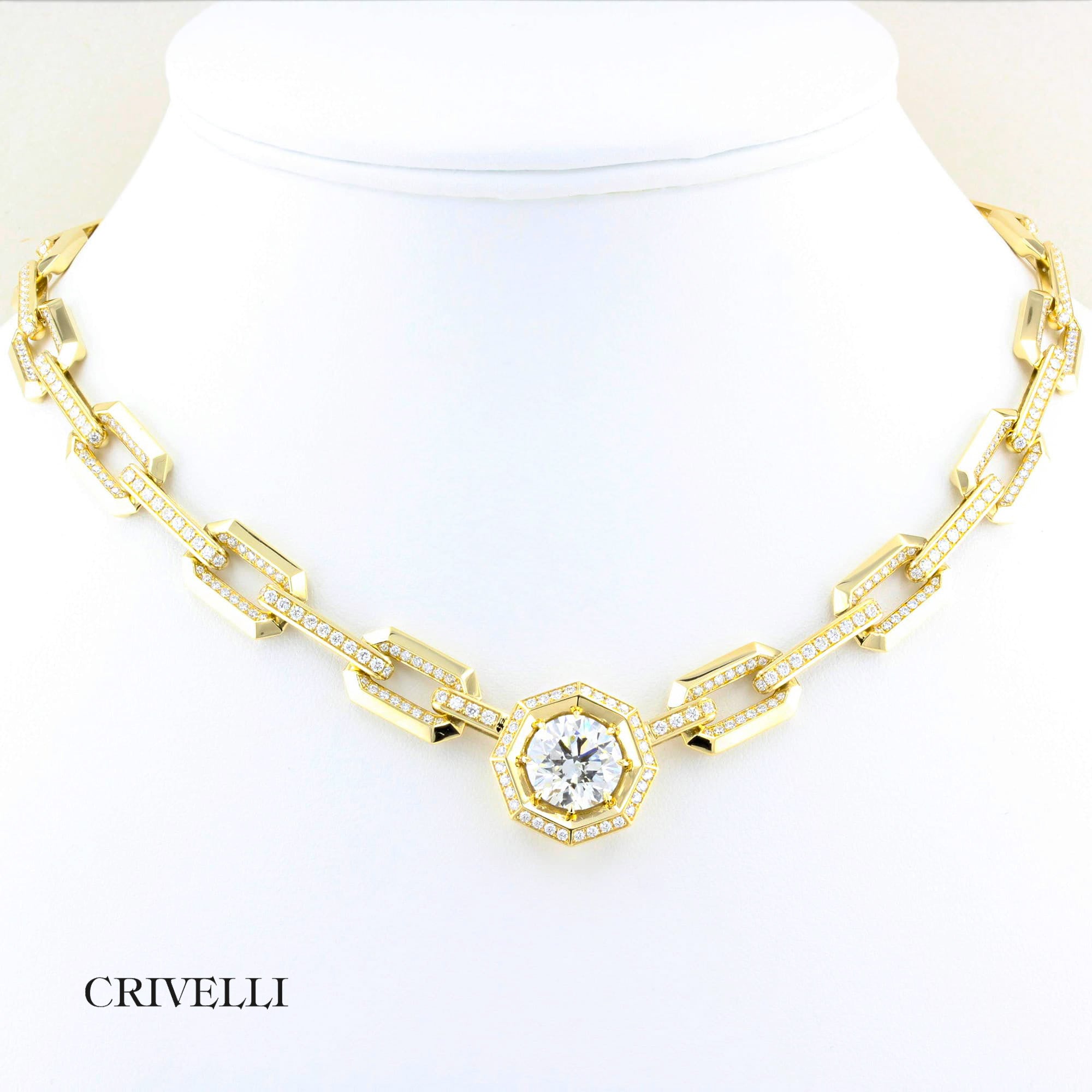 5.01ct Diamond Paperclip Chain Necklace