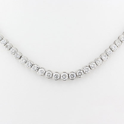 13.50ct Diamond Rubover Tennis Necklace