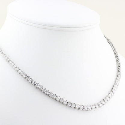 13.50ct Diamond Rubover Tennis Necklace