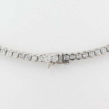 13.50ct Diamond Rubover Tennis Necklace