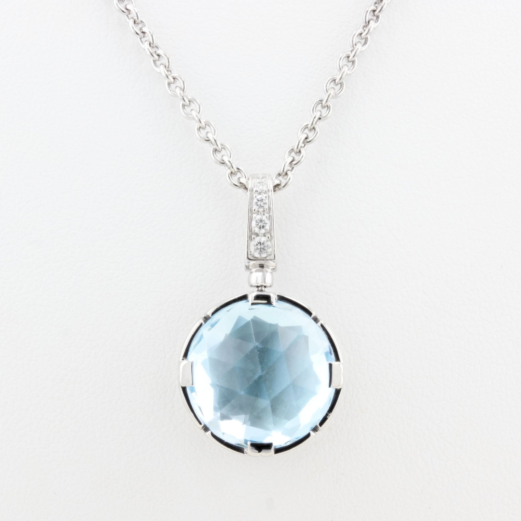 Bulgari Parentesi Cocktail Topaz Diamond Necklace