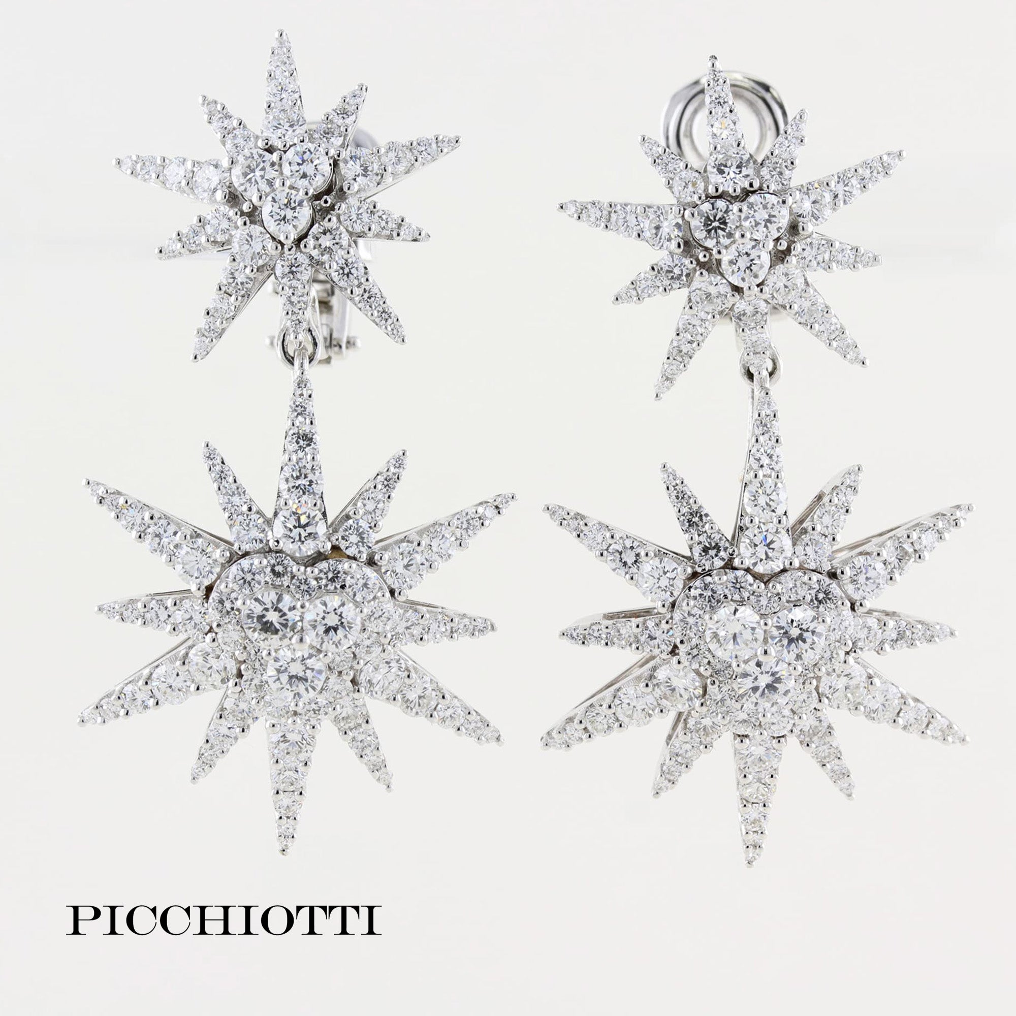 Picchiotti Diamond Star Drop Earrings