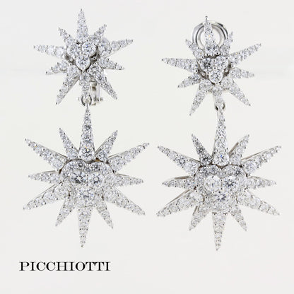 Picchiotti Diamond Star Drop Earrings