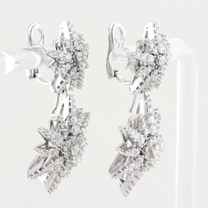 Diamond Star Drop Earrings