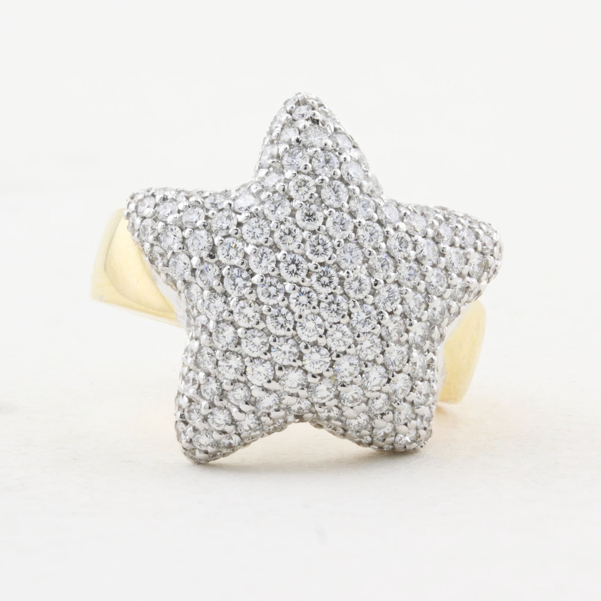 Breuning Diamond Star Ring