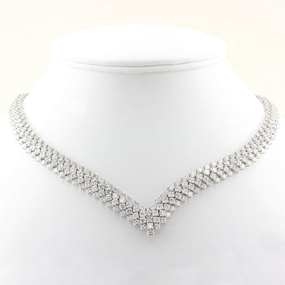 30.00ct Four Row Diamond Necklace