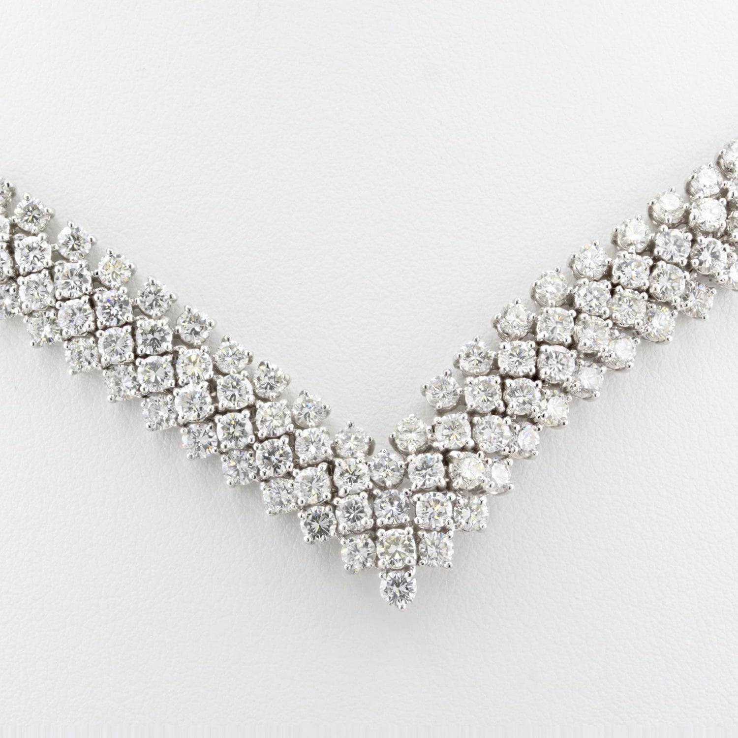 30.00ct Four Row Diamond Necklace