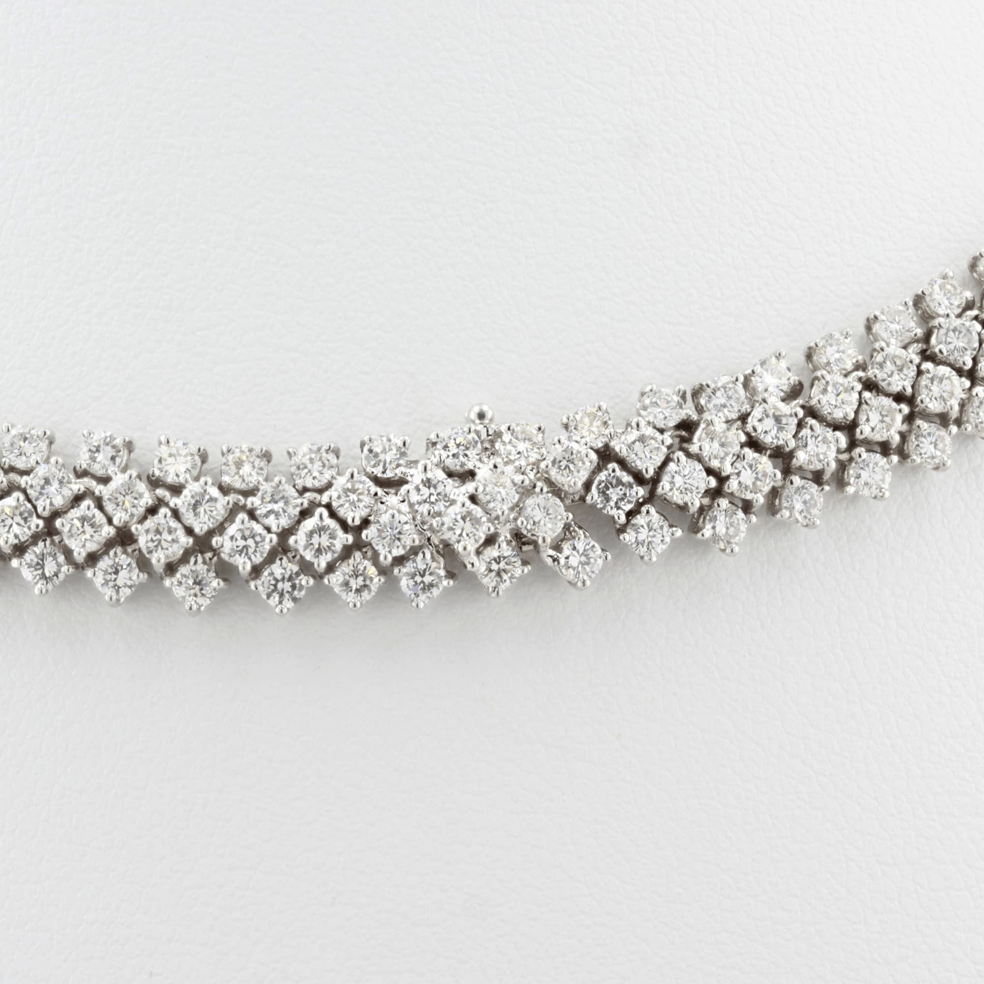 30.00ct Four Row Diamond Necklace