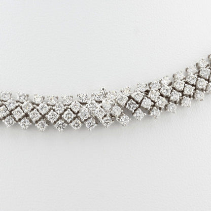 30.00ct Four Row Diamond Necklace
