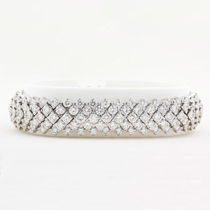 Five Row 25.00ct Diamond Bracelet