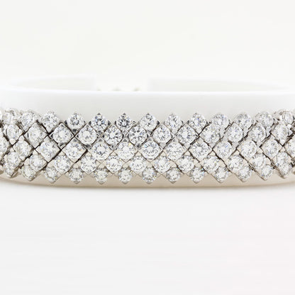 Five Row 25.00ct Diamond Bracelet