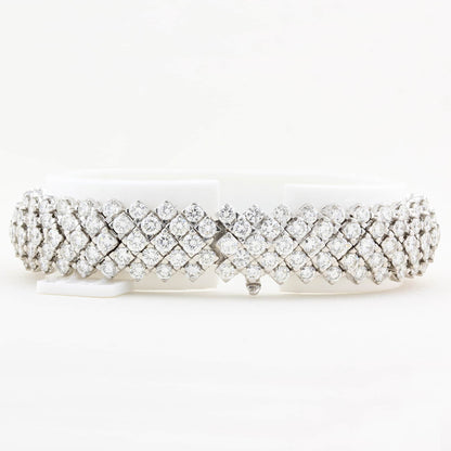 Five Row 25.00ct Diamond Bracelet