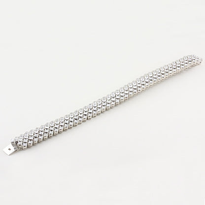 Five Row 25.00ct Diamond Bracelet