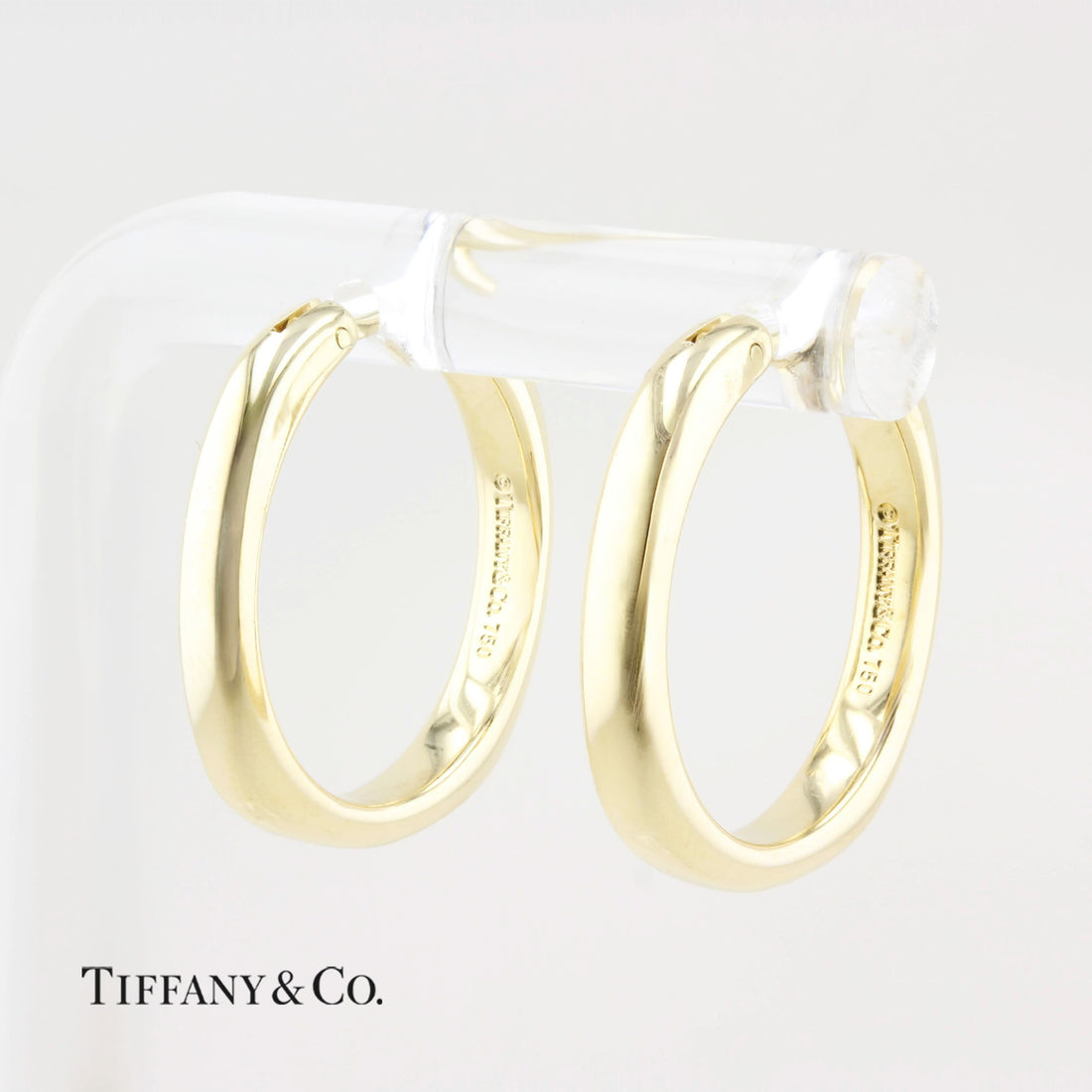 Tiffany &amp; Co Yellow Gold Hoop Earrings