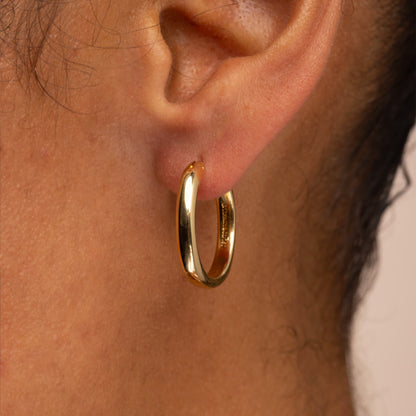 Tiffany &amp; Co Yellow Gold Hoop Earrings