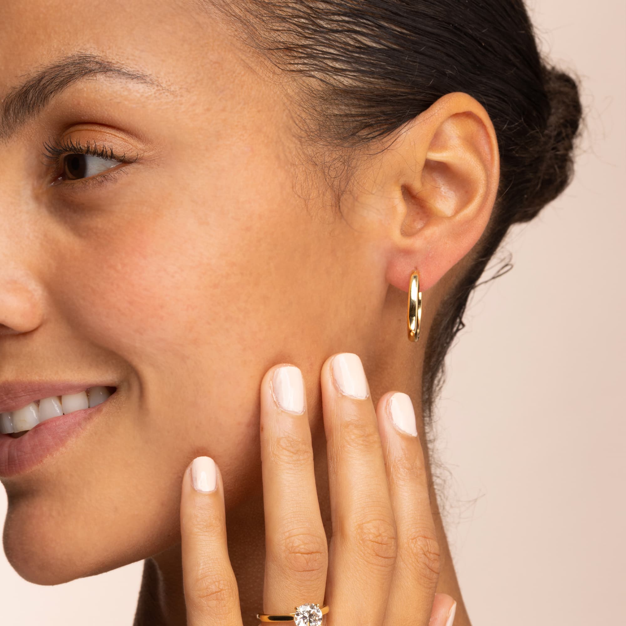Tiffany &amp; Co Yellow Gold Hoop Earrings