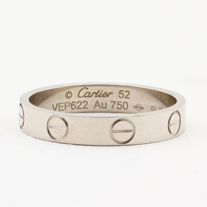Cartier White Gold SM Love Ring - Size 52