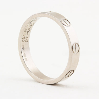 Cartier White Gold SM Love Ring - Size 52