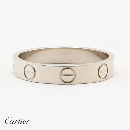 Cartier White Gold SM Love Ring - Size 52