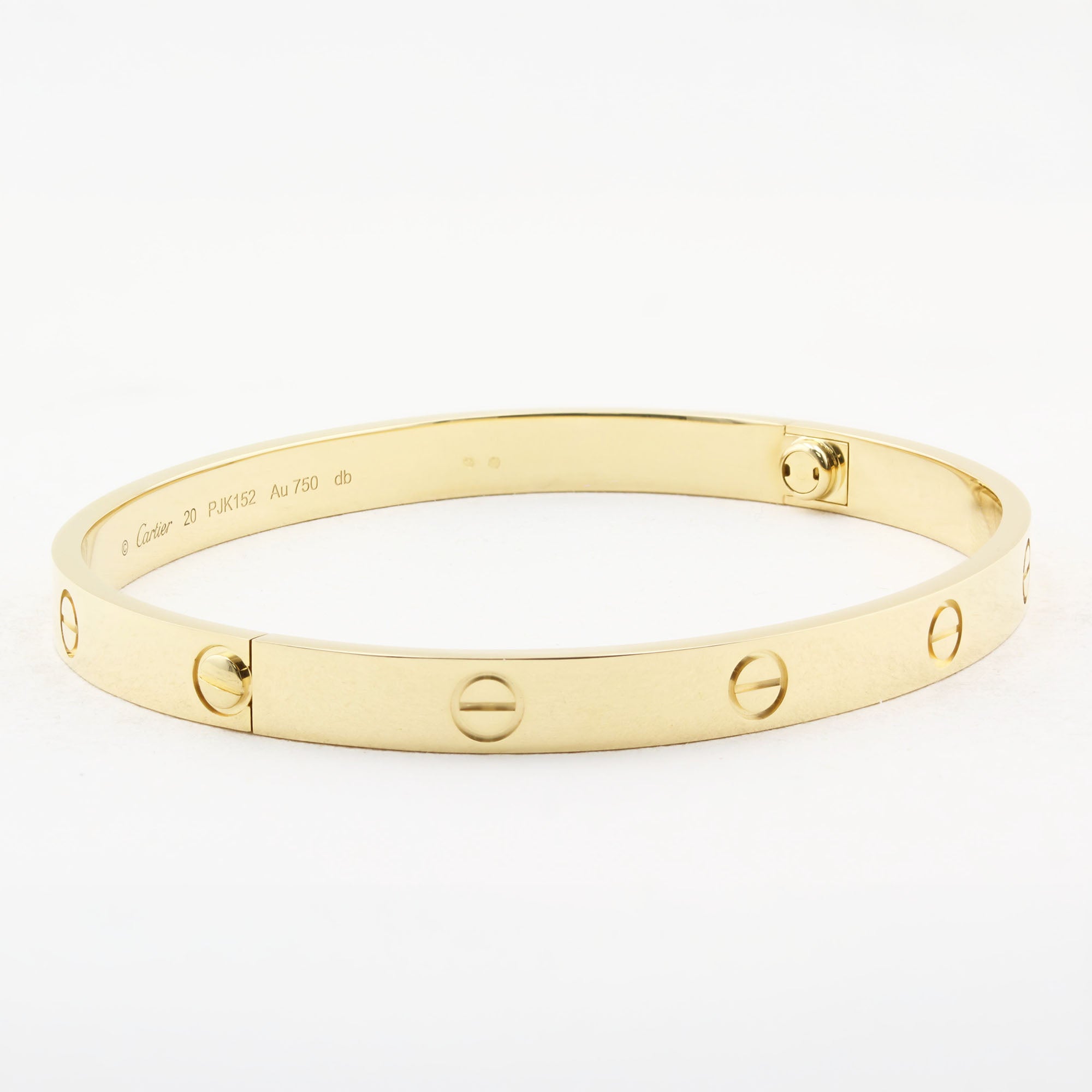 Cartier Classic Yellow Gold Love Bracelet - Size 20