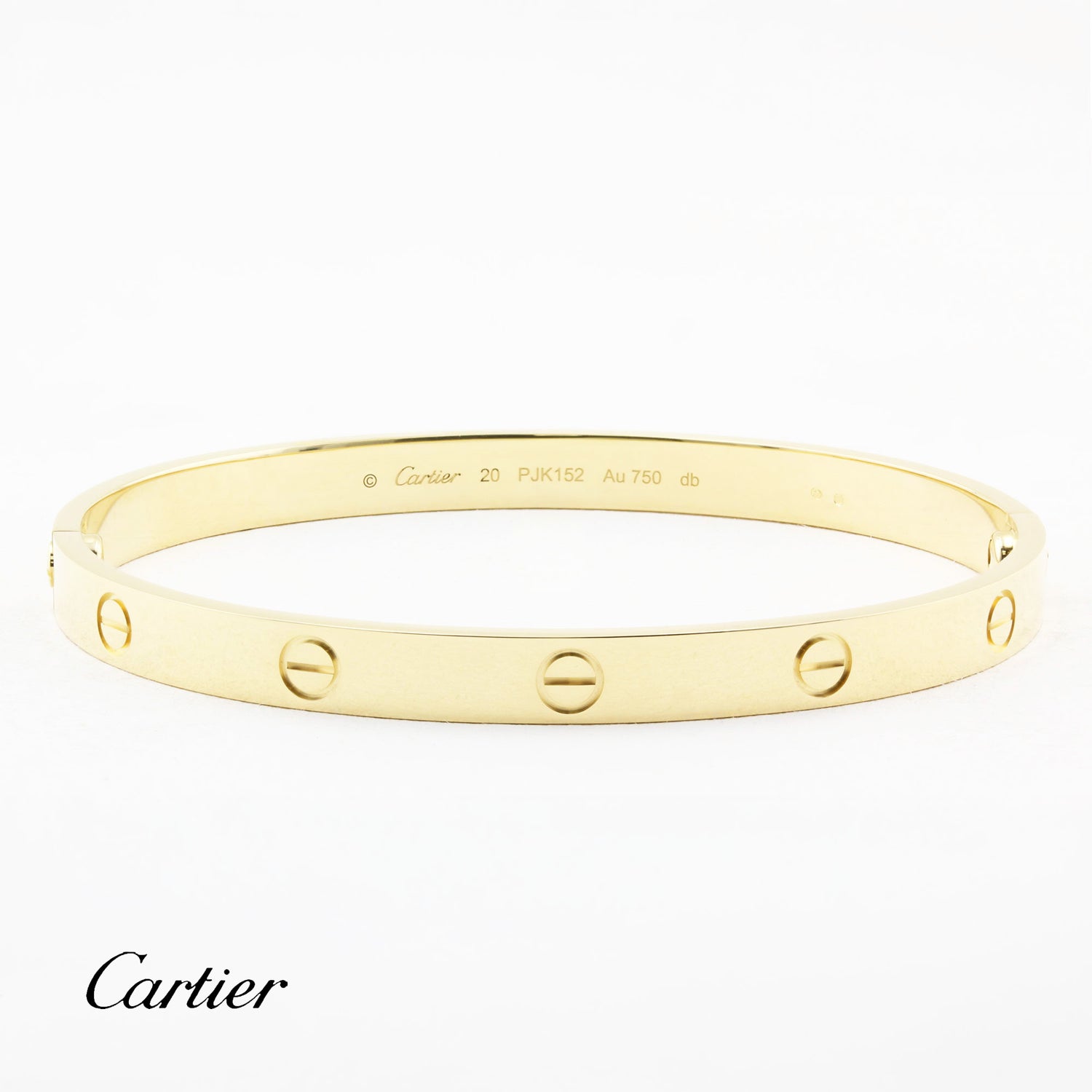 Cartier Classic Yellow Gold Love Bracelet - Size 20