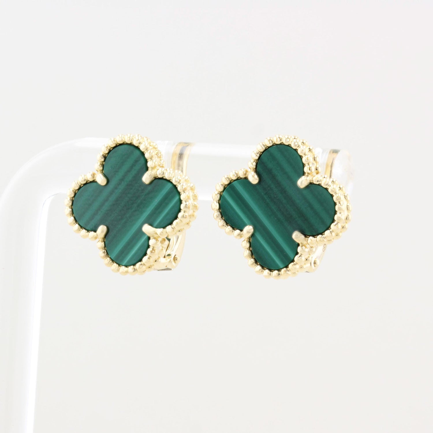 Van Cleef &amp; Arpels Malachite Alhambra Earrings