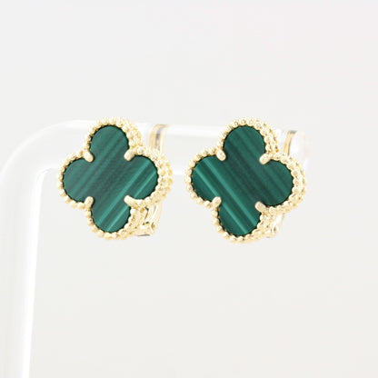 Van Cleef &amp; Arpels Malachite Alhambra Earrings