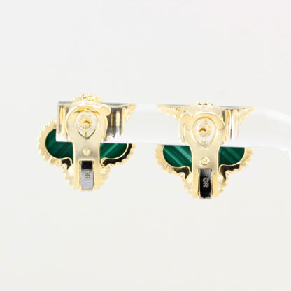 Van Cleef &amp; Arpels Malachite Alhambra Earrings