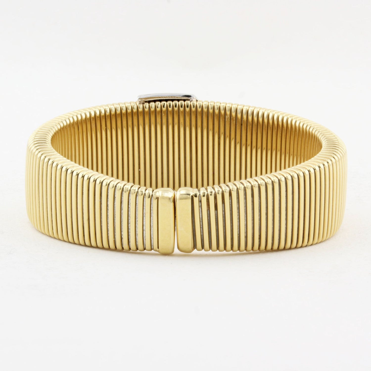 Vintage 18ct Yellow Gold &amp; Diamond Bangle