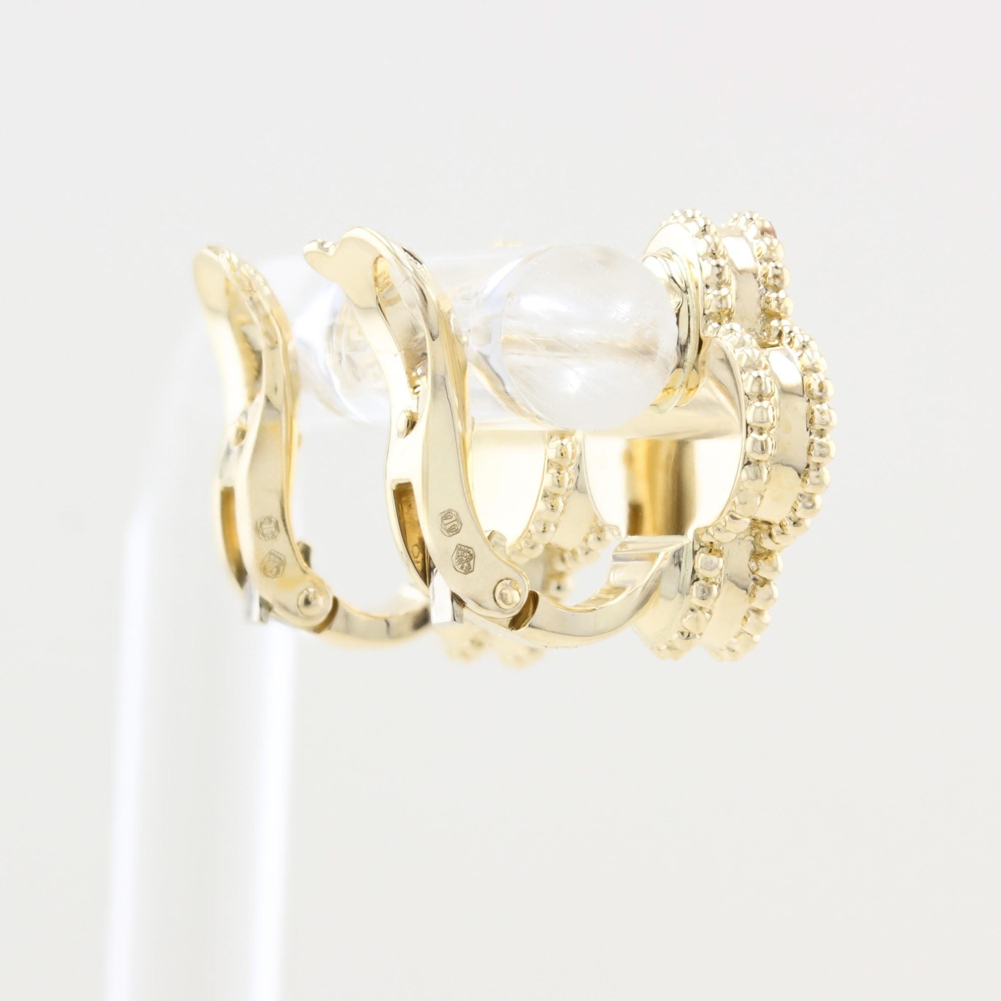 Vintage Van Cleef &amp; Arpels Yellow Gold Alhambra Earrings