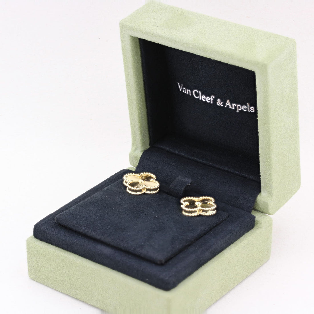 Vintage Van Cleef &amp; Arpels Yellow Gold Alhambra Earrings