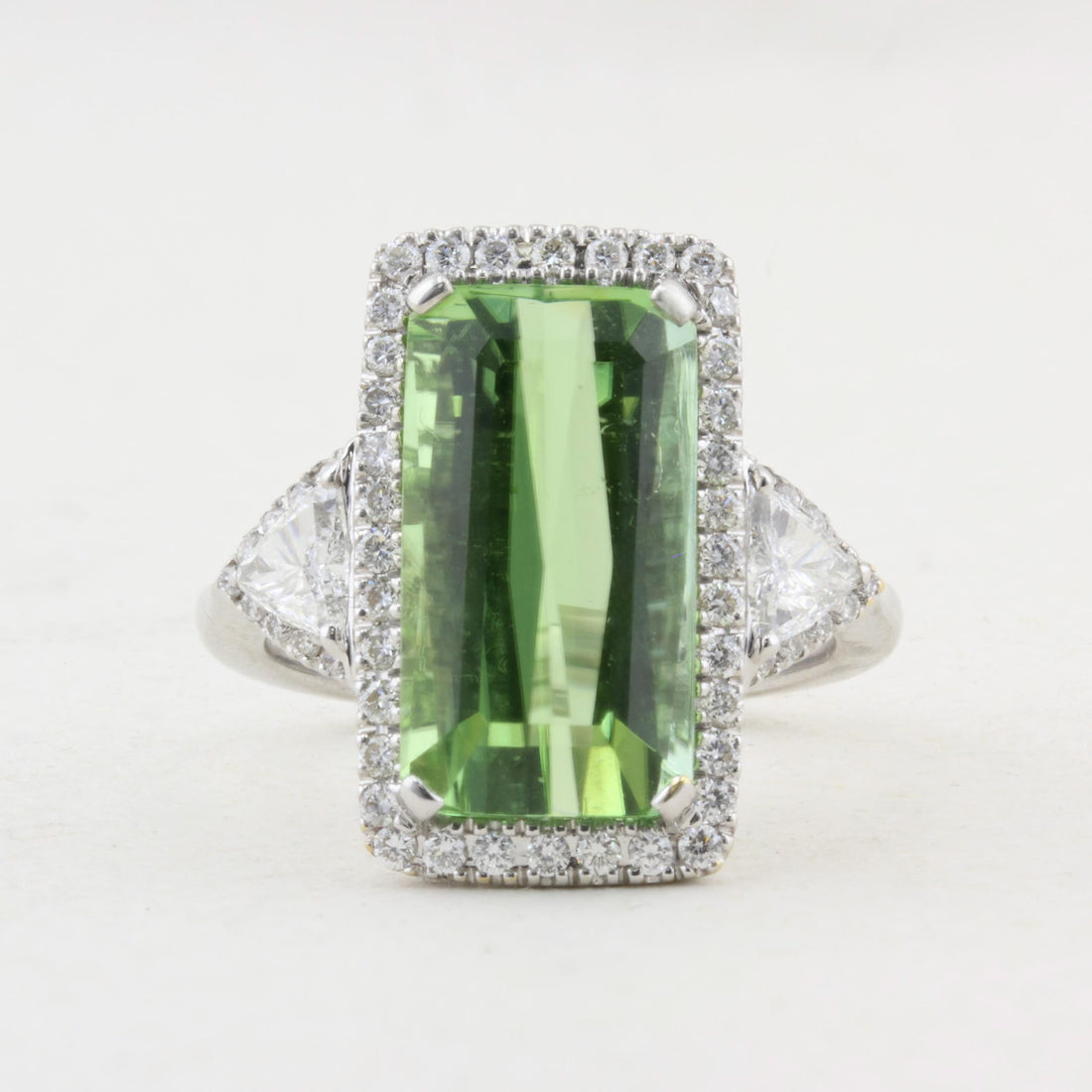 Tourmaline and Diamond Ring