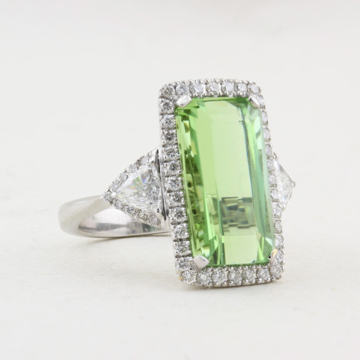 Tourmaline and Diamond Ring