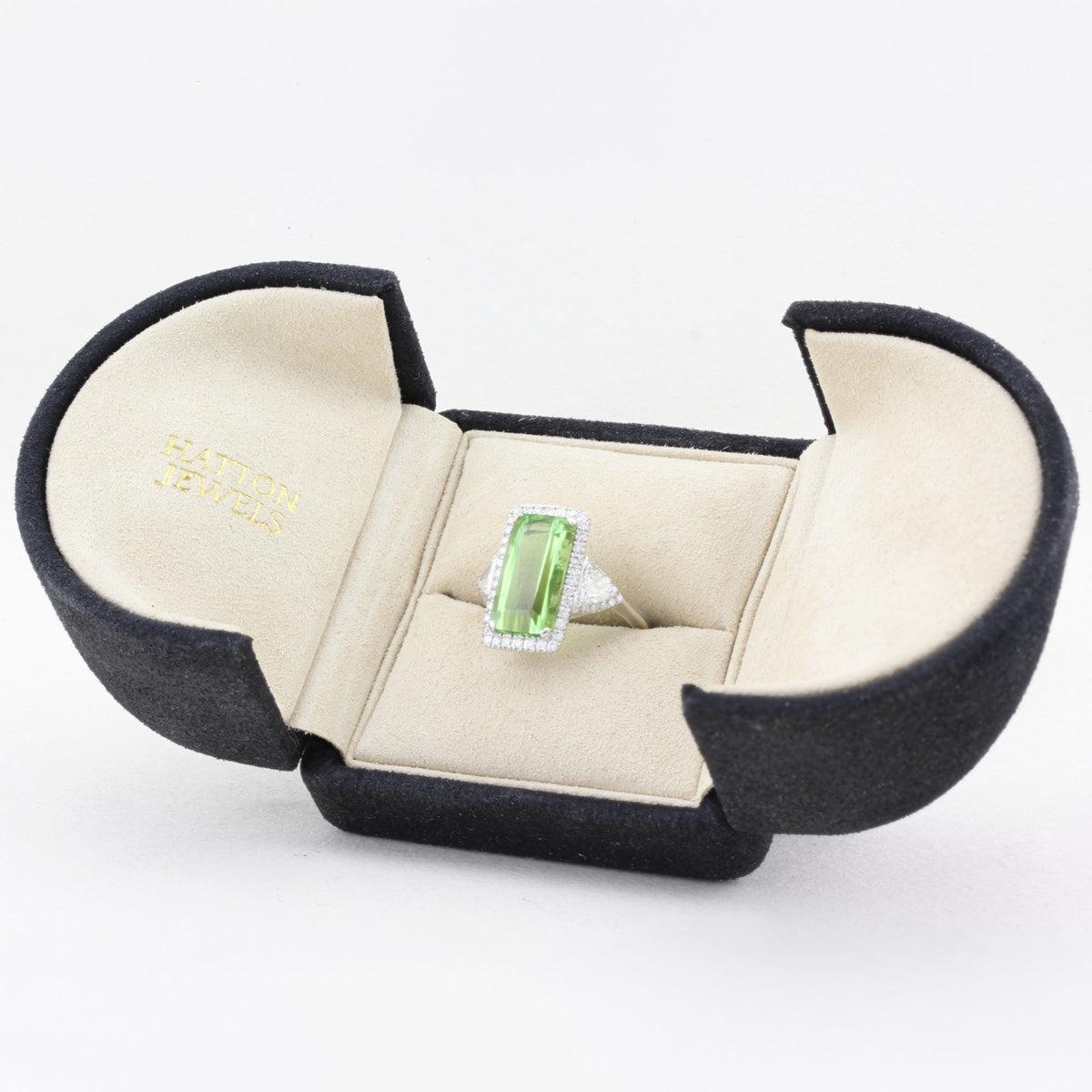Tourmaline and Diamond Ring