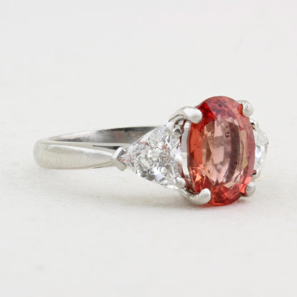 Padparadscha Sapphire and Diamond Trilogy