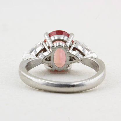 Padparadscha Sapphire and Diamond Trilogy
