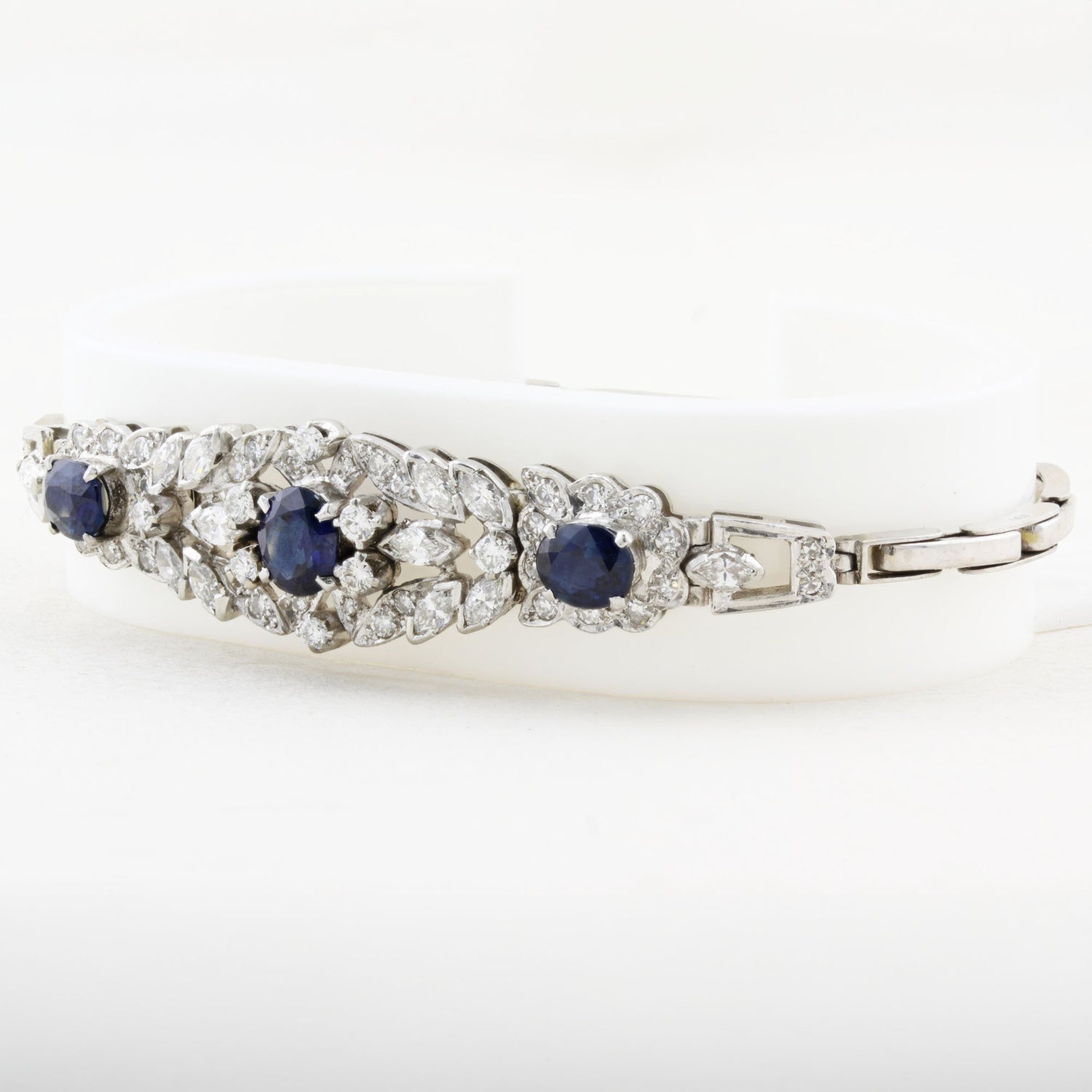 Vintage Sapphire and Diamond Bracelet c.1940s
