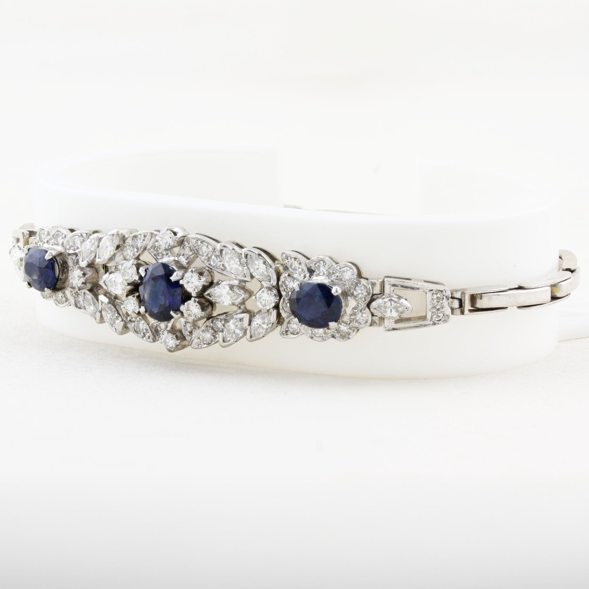 Vintage Sapphire and Diamond Bracelet c.1940s