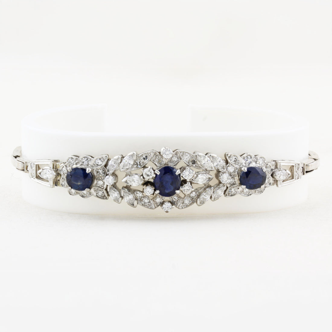 Vintage Sapphire and Diamond Bracelet c.1940s