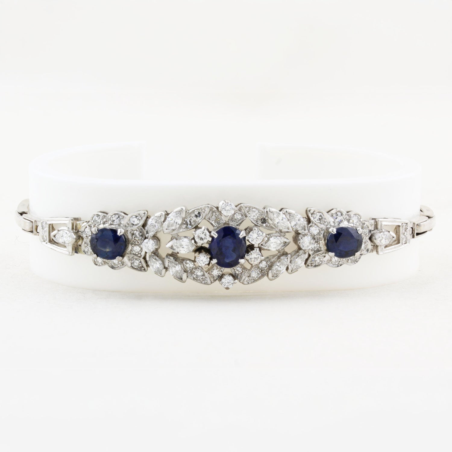 Vintage Sapphire and Diamond Bracelet c.1940s