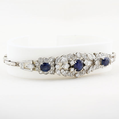 Vintage Sapphire and Diamond Bracelet c.1940s