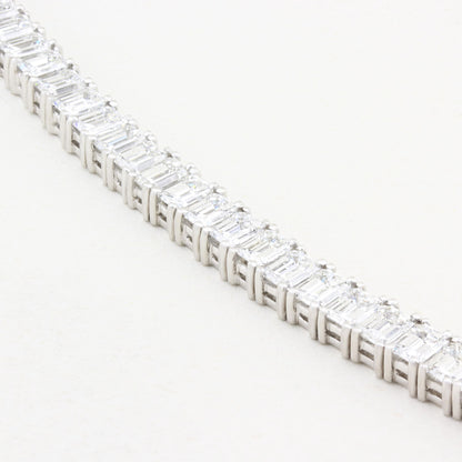 18.05ct Emerald Cut Diamond Tennis Bracelet