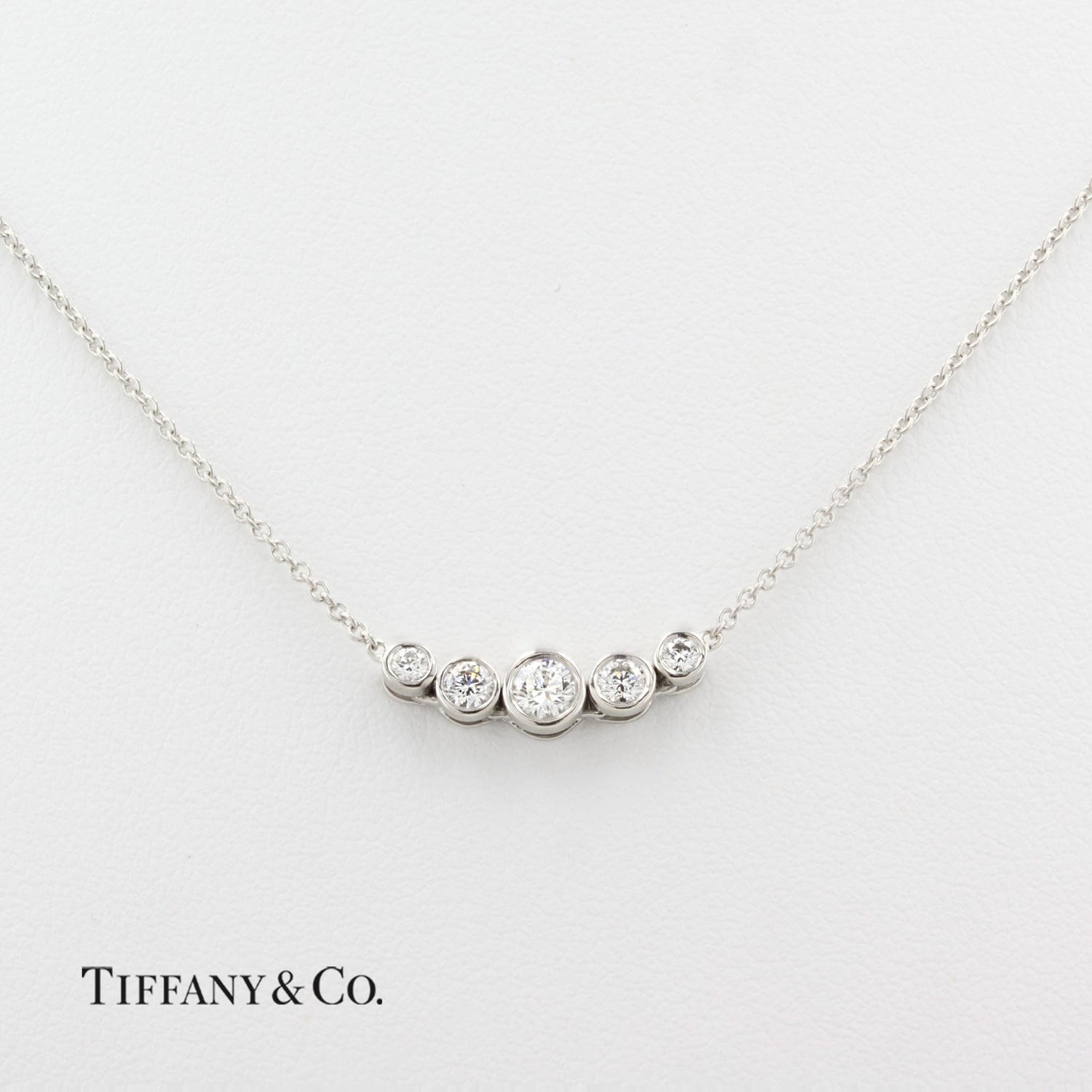 Tiffany &amp; Co. Diamond Graduated Jazz Necklace