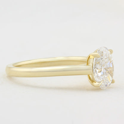 1.01ct Oval Diamond Solitaire Ring