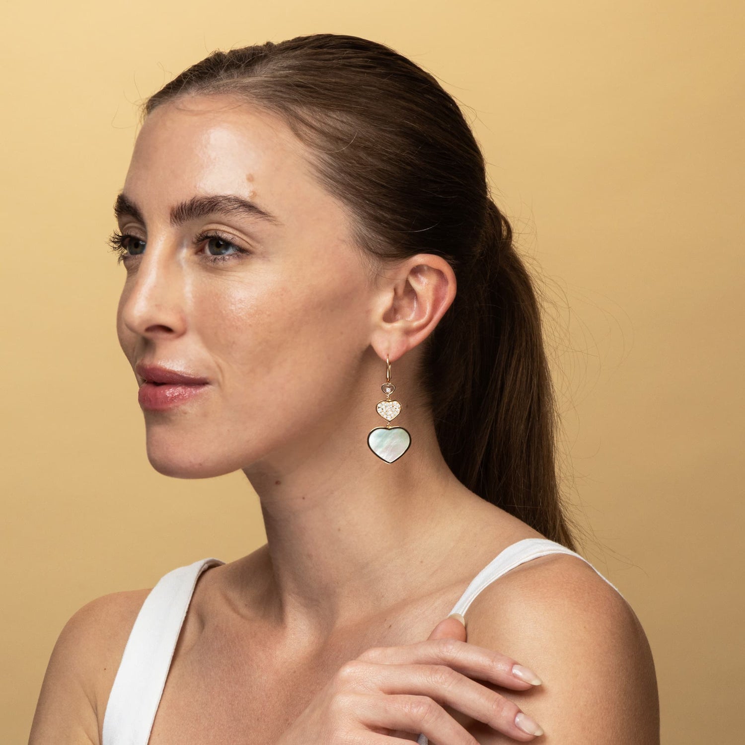 Chopard Happy Hearts Drop Earrings