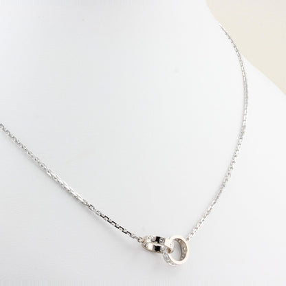 Cartier Love Necklace Half Paved
