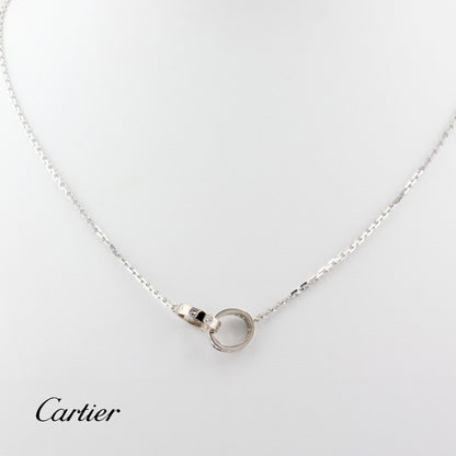 Cartier Love Necklace Half Paved