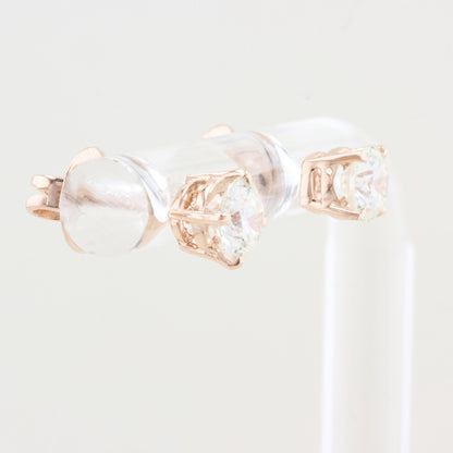 Rose Gold 0.50ct Diamond Stud Earrings